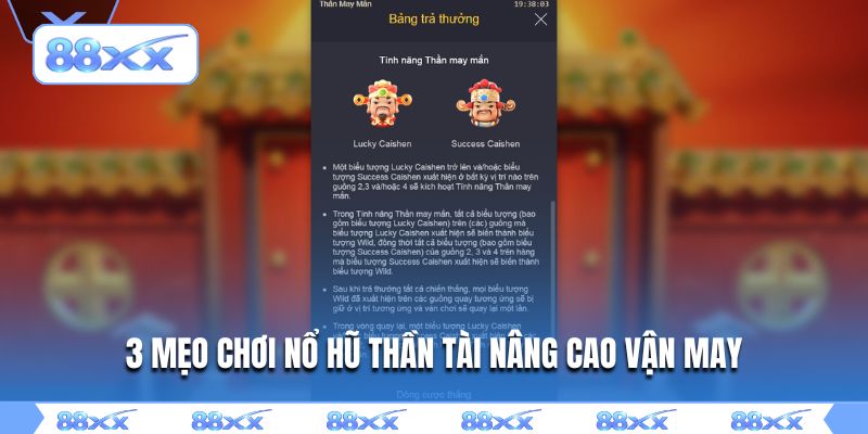 3 mẹo chơi nổ hũ thần tài nâng cao vận may