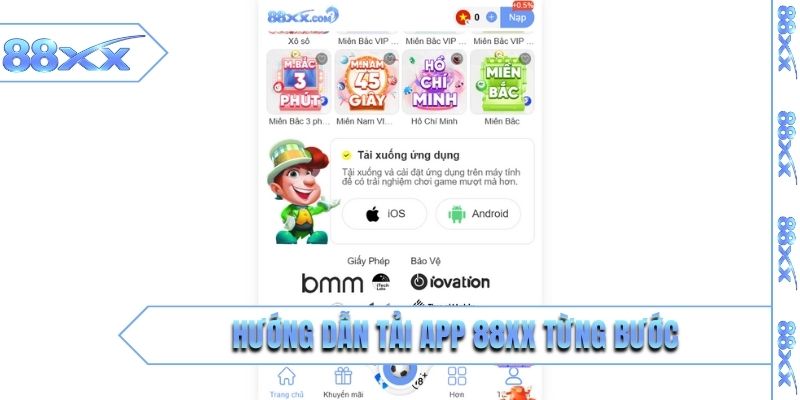 Hướng dẫn tải app 88XX từng bước